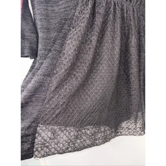 Miss Me Women's Mix Match Quartersleeve Top, Burgundy/Multi, Med - Picture 8 of 14